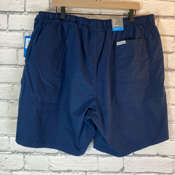 Columbia Mens Navy Blue Pull On Drawstring Shorts Rapid Rivers Size XL NWT - Picture 5 of 7